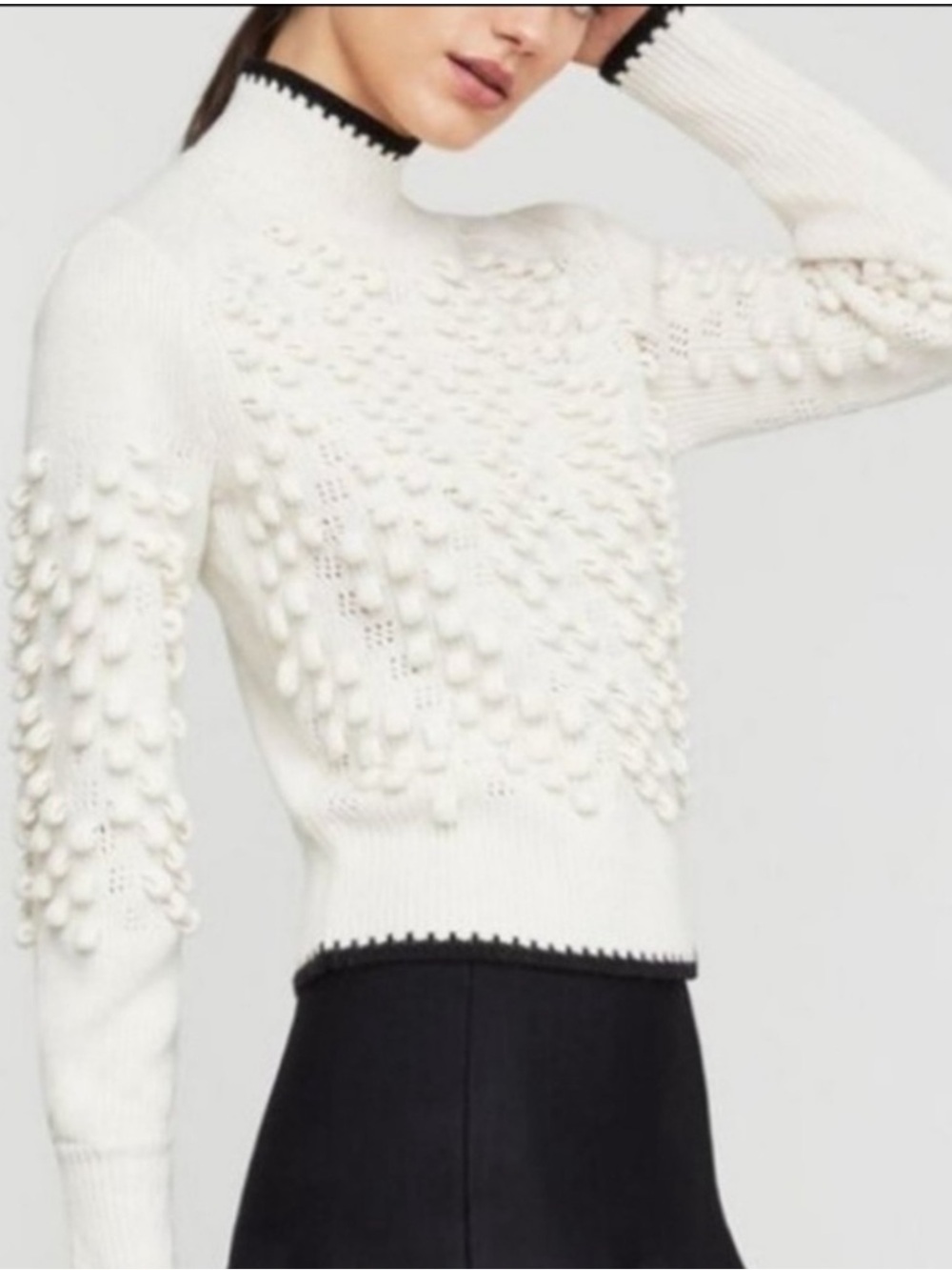 BCBGMaxAzria Popcorn Stitch Sweater